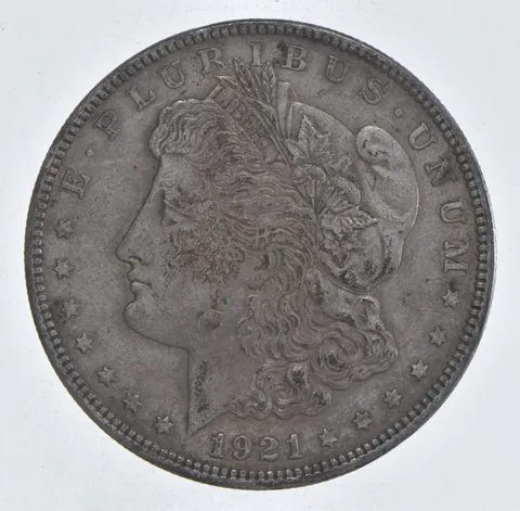 1921 Morgan Silver Dollar - Last Year Issue 90% $1 Bullion *519