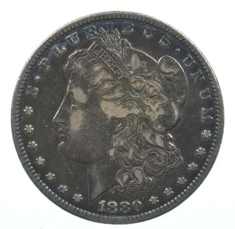 Early - 1880 Morgan Silver Dollar - 90% US Coin *741