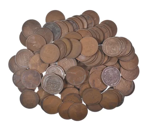 Lot of 100 1910-1919 Lincoln Wheat Cents - 2 Rolls - Collection *582