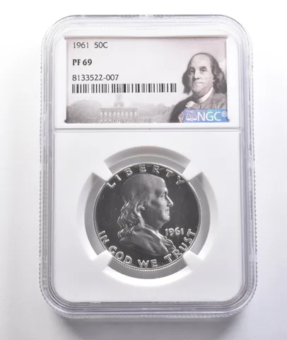 1961 Franklin Half Dollar PF69 NGC PQ Great Contrast a6780
