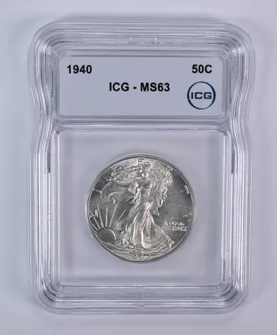 1940 Walking Liberty Half Dollar MS63 ICG
