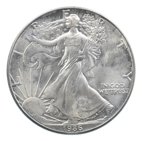 Better Date 1986 American Silver Eagle 1 Troy Oz .999 Fine Silver *636
