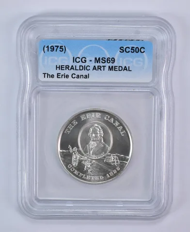 1975 So Called Half Dollar The Erie Canal MS69 ICG