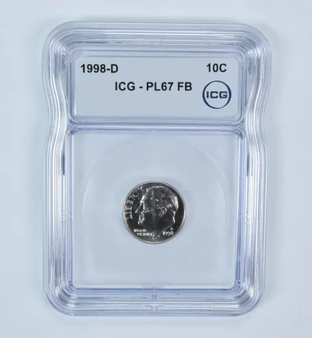 1998-D Roosevelt Dime PL67 FB ICG