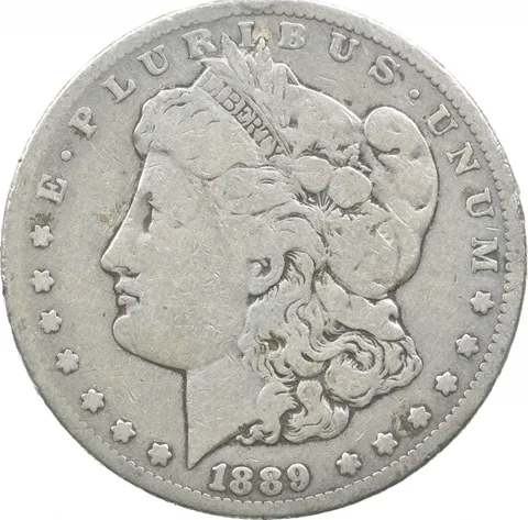 1889-CC Morgan Silver Dollar a8733