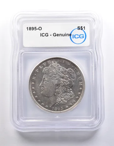 1895-O Morgan Silver Dollar Genuine ICG *6728