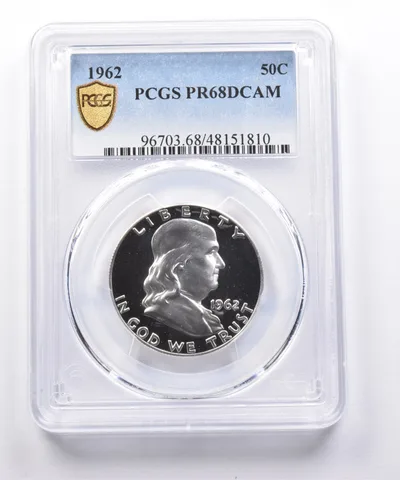 PR68 DCAM 1962 Franklin Half Dollar PCGS a4975