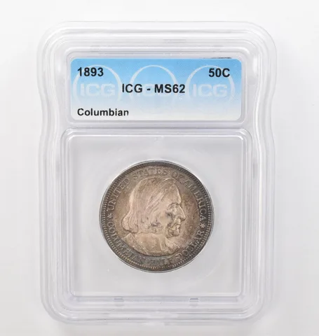 1893 Columbian Commemorative Half Dollar MS62 ICG Beautiful Tone *2466