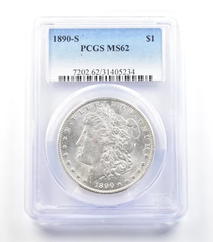 1890-S Morgan Silver Dollar MS62 PCGS *5869