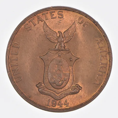 Better Date - 1944 Philippines 1 Centavo World Coin *332
