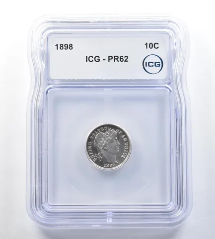 1898 Barber Dime PR62 ICG *0776