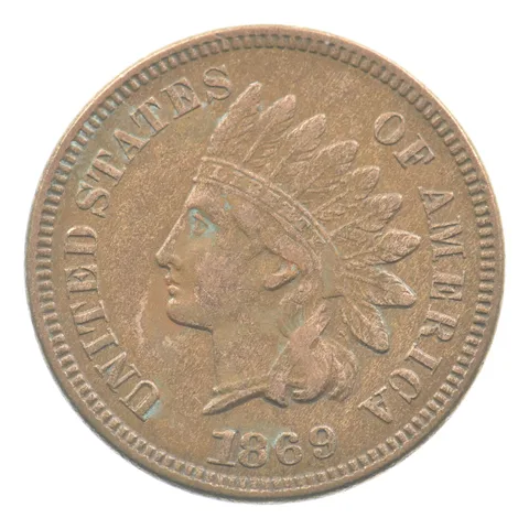 1869 Indian Head Cent *7262