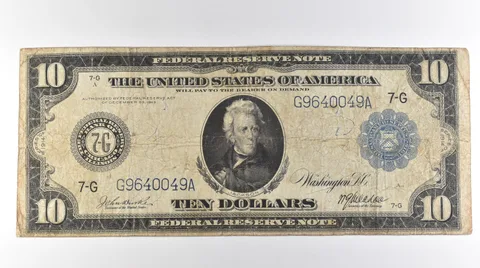 1914 $10 Chicago IL FRN Large Note Blue Seal Fr#928 *3090