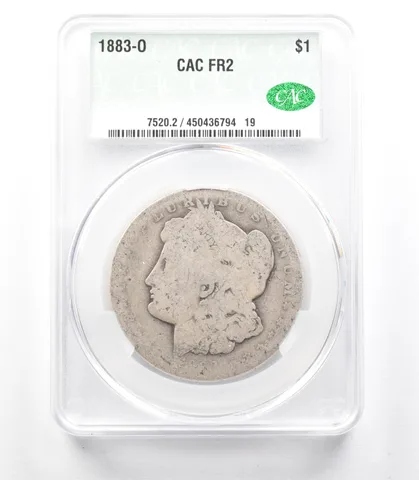 1883-O Morgan Silver Dollar FR2 CAC Lowball *3334