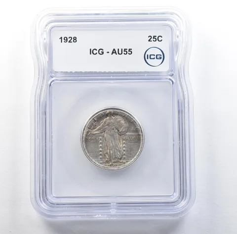 1928 Standing Liberty Quarter AU55 ICG *3083