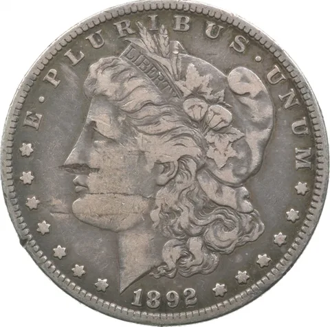 1892-S Morgan Silver Dollar a9133