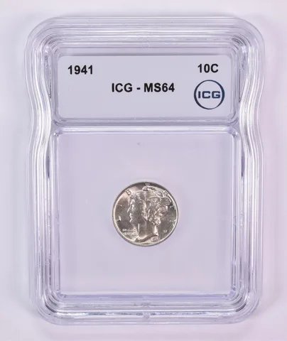 1941 Mercury Dime MS64 ICG