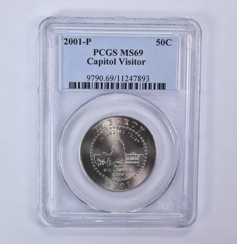 2001-P Capitol Visitor Commemorative Half Dollar MS69 PCGS