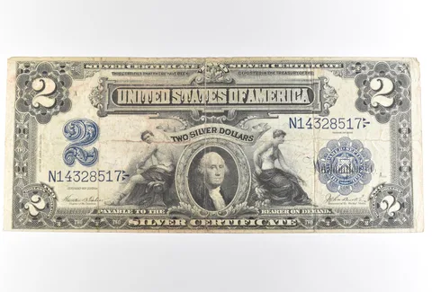 1899 $2 Silver Certificate Large Note Blue Seal *2519
