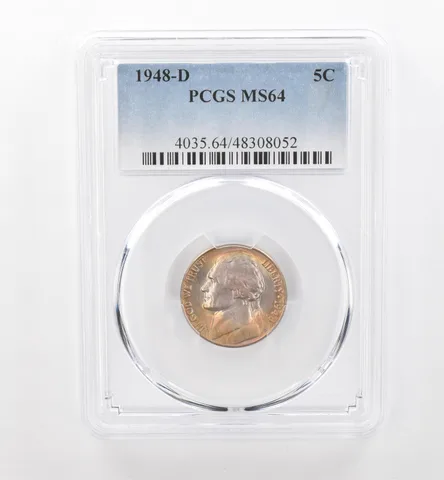 1948-D Jefferson Nickel MS64 PCGS Beautiful Tone *1781