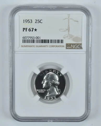 1953 Washington Quarter PF67* STAR NGC *9289