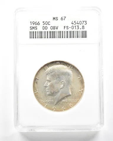 1966 Kennedy Half Dollar SMS DDO FS-013.8 MS67 ANACS *2094