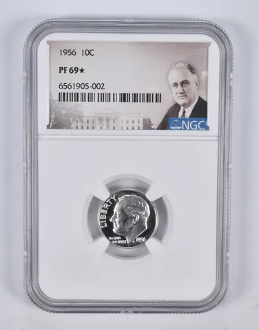 PF69* 1956 Roosevelt Dime NGC a2329