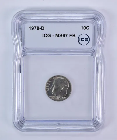 1978-D Roosevelt Dime MS67 FB ICG
