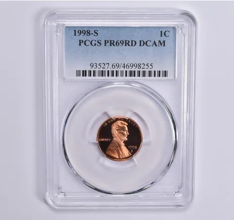 1998-S Lincoln Memorial Cent PR69 RD PCGS Blue Lbl