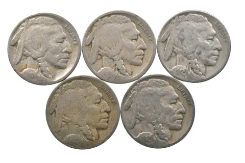 BETTER Lot 1928-S 1928-S 1929-S 1929-D 1929-D Buffalo Nickel Collection *135
