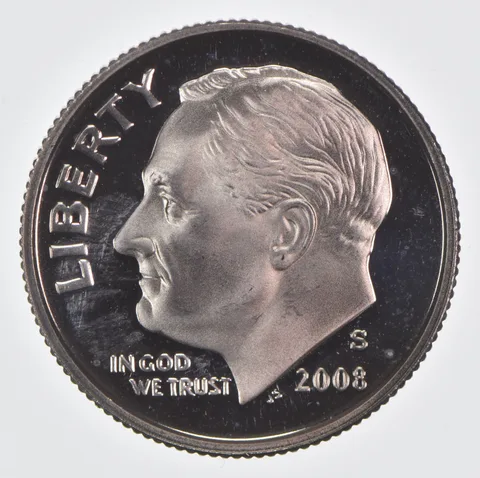 2008-S Roosevelt Dime CLAD Proof