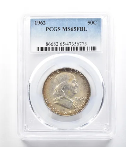 1962 Franklin Half Dollar MS65 FBL PCGS *0404