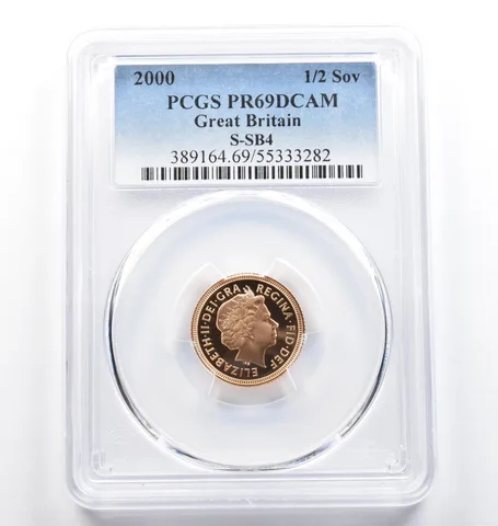 2000 Great Britain Gold Half Sovereign S-SB4 PR69 DCAM PCGS *9833