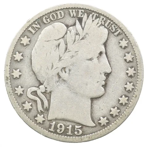 1915-S Barber Half Dollar a8874