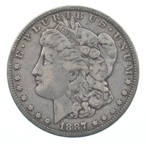 Early - 1887 Morgan Silver Dollar - 90% US Coin *594