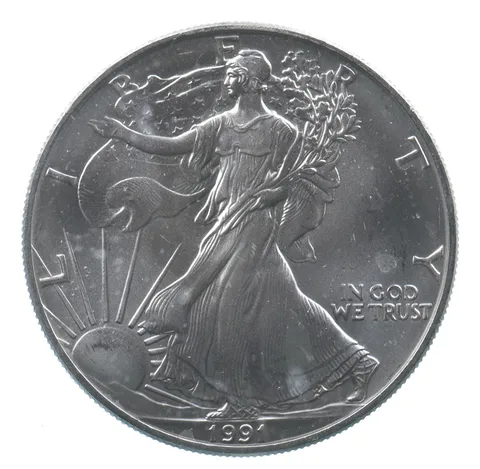 Better Date 1991 American Silver Eagle 1 Troy Oz .999 Fine Silver *671