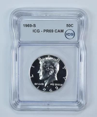 1969-S Kennedy Half Dollar PR69 CAM ICG