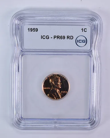 1959 Lincoln Memorial Cent PR69 RD ICG