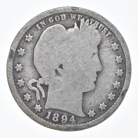 1894-S Barber Quarter Average Circ