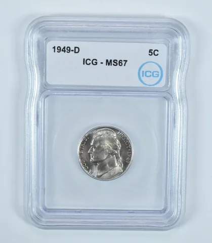 1949-D Jefferson Nickel MS67 ICG