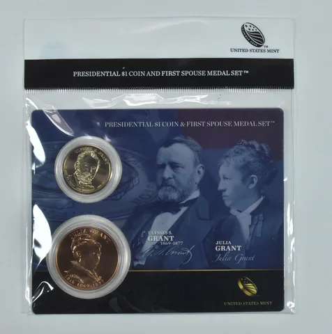 2011 Presidential $1 & First Spouse Medal Set - Ulysses S & Julia Grant