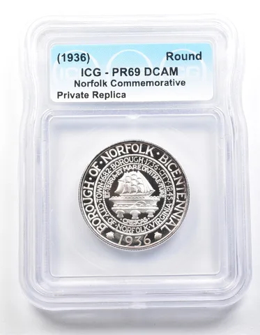 1936 Norfolk Half Dollar PR69 ICG Museum Gallery Strike *1258