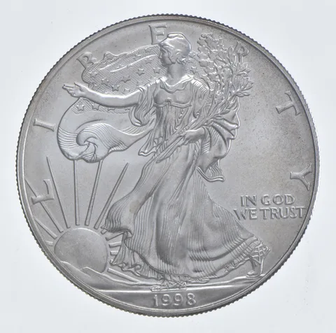 Better Date 1998 American Silver Eagle 1 Troy Oz .999 Fine Silver *220