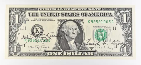 1988 A $1 Dallas TX FRN Green Seal Courtesy Signature *0921