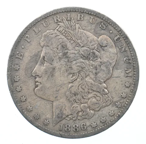 Early - 1886-O Morgan Silver Dollar - 90% US Coin *524