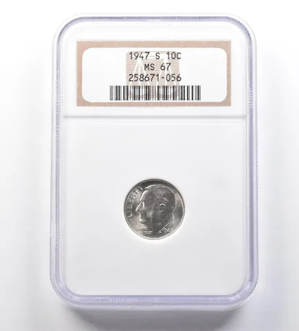 1947-S Roosevelt Dime MS67 NGC a1005