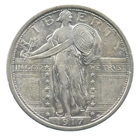 1917 Standing Liberty Quarter Type 1 a9085