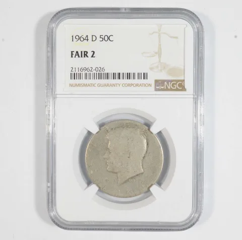 FAIR 2 1964-D Kennedy Half Dollar - Graded NGC LOW Ball a7133