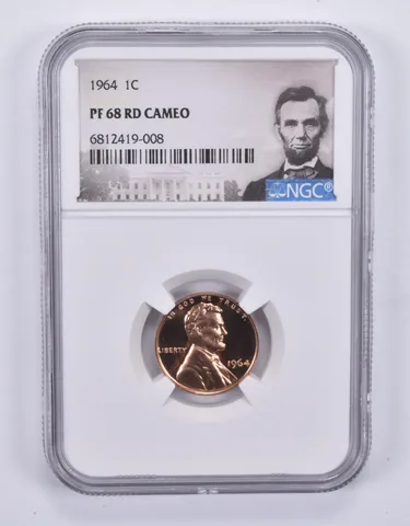 1964 Lincoln Memorial Cent PF68 RD Cameo NGC Special Label