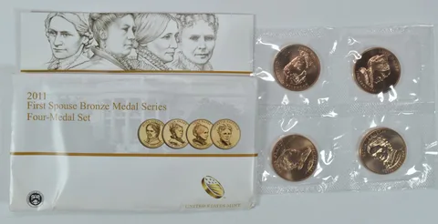 2011 First Spouse Bronze Medal Series Four Medal Set